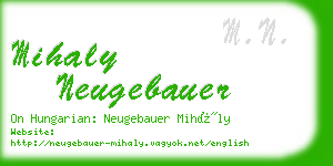 mihaly neugebauer business card